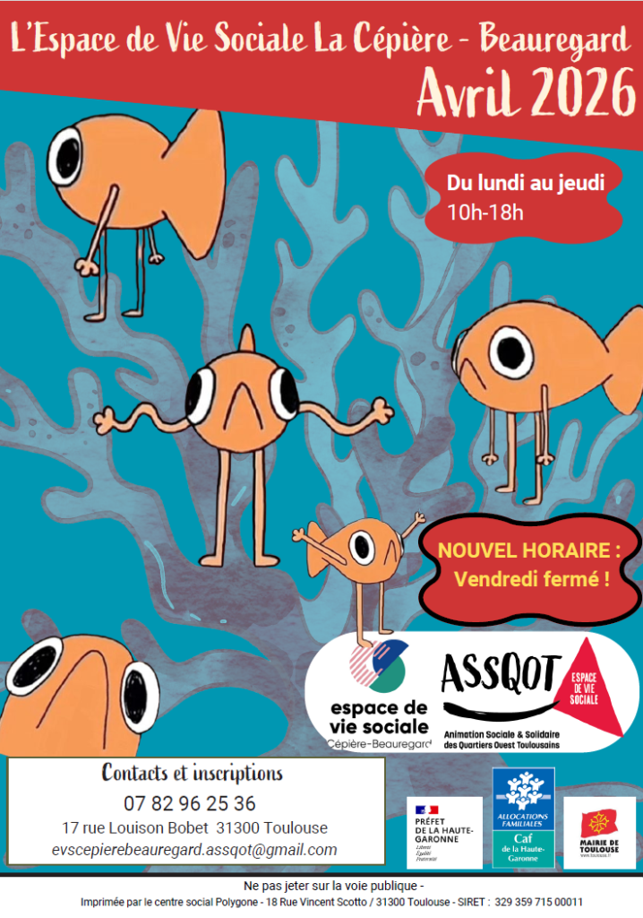 EVS – PROGRAMME AVRIL 2026