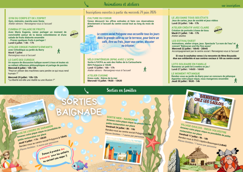 POLYGONE – Programme été 2026