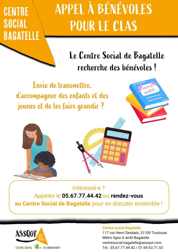 CSB – Appel à bénévoles CLAS